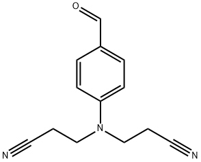 3,3'-[(4-formylphenyl)imino]bispropiononitrile  Struktur