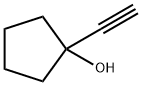 1-エチニルシクロペンタン-1-オール 化学構造式