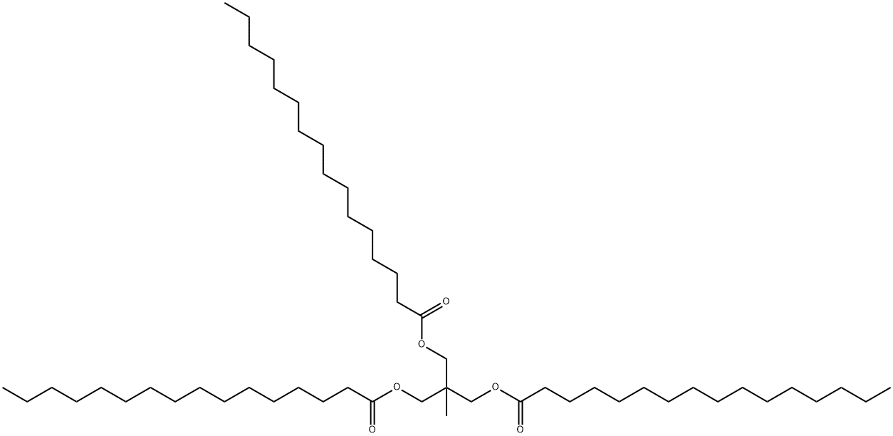 2-[(Hexadecanoyloxy)methyl]-2-methyl-1,3-propanediol dihexadecanoate Struktur