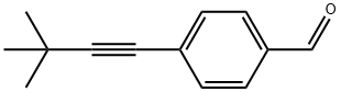 4-(3,3-ジメチル-1-ブチニル)ベンズアルデヒド 化学構造式