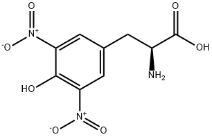 3,5-二硝基-L-酪氨酸,17360-11-1,结构式