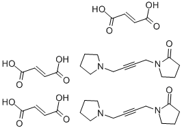 1-(4-[1-吡咯烷基]-2-丁炔基)-2-吡咯烷酮 结构式