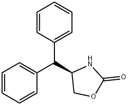 (R)-(+)-4-(ジフェニルメチル)-2-オキサゾリジノン 化学構造式