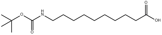 BOC-10-AMINODECANOIC ACID, 173606-50-3, 结构式