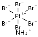 AMMONIUM HEXABROMOPLATINATE(IV) Structure