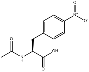 (S)-2-Acetamido-3-(4-nitrophenyl)propanoic acid Struktur
