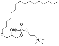 DL-ALPHA-LYSOPHOSPHATIDYLCHOLINE-GAMMA-O-HEXADECYL Structure