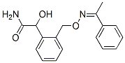 Benzeneacetamide,  -alpha--hydroxy-2-[[[(1-phenylethylidene)amino]oxy]methyl]- Structure
