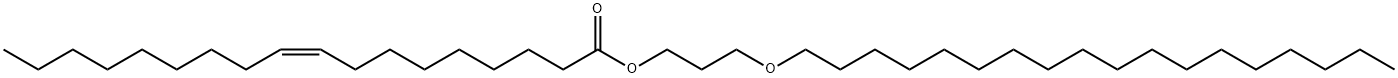 (Z)-9-Octadecenoic acid 3-(octadecyloxy)propyl ester Structure