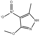 5-甲氧基-3-甲基-4-硝基-1H-吡唑, 173682-19-4, 结构式