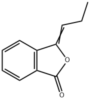 3-プロピリデン-1,3-ジヒドロイソベンゾフラン-1-オン 化学構造式