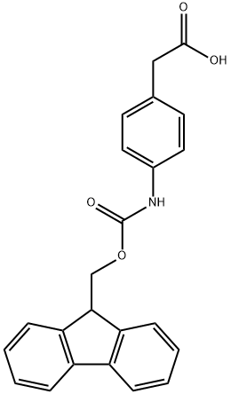 FMOC-(4-アミノフェニル)酢酸 化学構造式