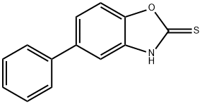 5-フェニルベンゾオキサゾール-2(3H)-チオン 化学構造式