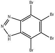 4,5,6,7-四溴-1H-苯并三唑,17374-26-4,结构式