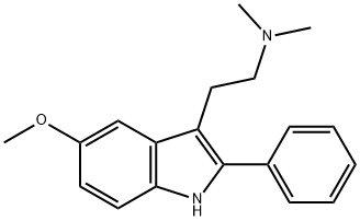 5-Methoxy-N,N-dimethyl-2-phenyl-1H-indole-3-ethanamine Structure