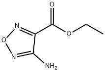 4-アミノ-1,2,5-オキサジアゾール-3-カルボン酸エチル 化学構造式