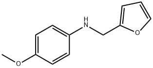 N-(2-フリルメチル)-4-メトキシアニリン 化学構造式