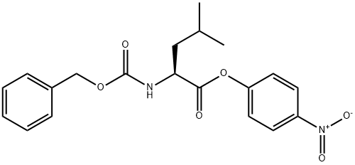 N-カルボベンゾキシ-L-ロイシンp-ニトロフェニル 化学構造式