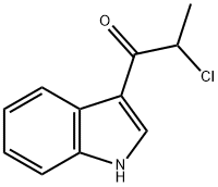 2-氯-1-(1H-吲哚-3-基)-1-丙酮, 17380-07-3, 结构式