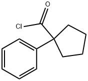 1-フェニルシクロペンタンカルボン酸クロリド 化学構造式