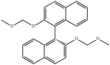 (R)-2,2'-ビス(メトキシメトキシ)-1,1'-ビナフチル 化学構造式