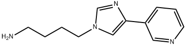 4-[4-(吡啶-3-基)咪唑-1-基]丁胺 结构式