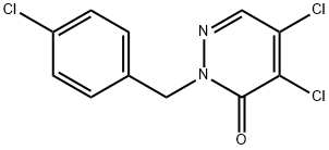 4,5-二氯-2-(4-氯苄基)-2,3-二氢哒嗪-3-酮,173843-85-1,结构式