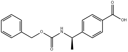 (R)-4-[1-[[(Phenylmethoxy)carbonyl]amino]ethyl]benzoic acid Structure