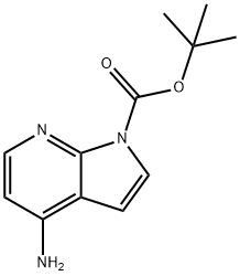 1H-Pyrrolo[2,3-b]pyridine-1-carboxylic acid, 4-aMino-, 1,1-diMethylethyl ester Structure