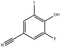 3-FLUORO-4-HYDROXY-5-IODOBENZONITRILE Structure