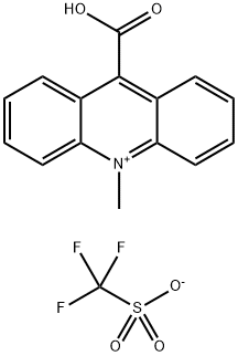 9-Carboxy-10-MethylacridiniuM TrifluoroMethanesulfonic Acid Salt 结构式