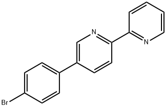 5-(4-ブロモフェニル)-2,2′-ビピリジン 化学構造式