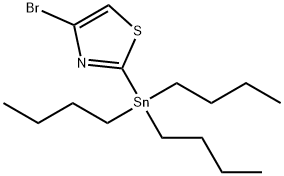 四溴- 2 -(三正丁基锡)噻唑, 173978-98-8, 结构式