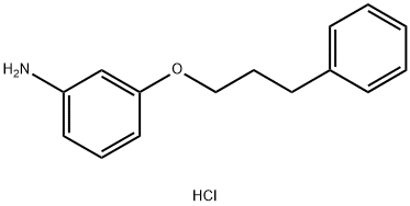 [3-(3-フェニルプロポキシ)フェニル]アミン HYDROCHLORIDE 化学構造式