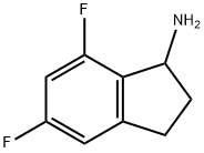 5,7-二氟-2,3-二氢-1H-茚-1-胺, 173998-72-6, 结构式