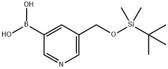 (5-([TERT-BUTYL(DIMETHYL)SILYL]OXY)PYRIDIN-3-YL)BORONIC ACID Struktur