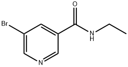 5-溴吡啶-3-(N-乙基)甲酰胺 结构式
