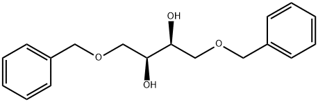(-)-1,4-ジ-O-ベンジル-L-トレイトール 化学構造式