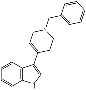3-(1-Benzyl-1,2,3,6-tetrahydropyridin-4-yl)-1H-indole Structure
