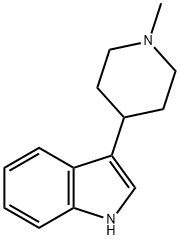 3-(N-甲基哌啶基)吲哚,17403-07-5,结构式