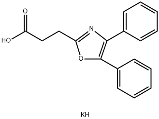 Oxaprozin, potassium salt Structure