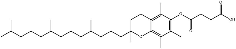 コハク酸トコフェロール 化学構造式