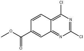 Methyl2,4-dichloroquinazoline-7-carboxylate Struktur