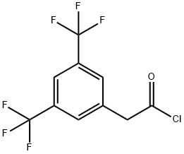 3,5-BIS(TRIFLUOROMETHYL)PHENYLACETYL CHLORIDE Struktur