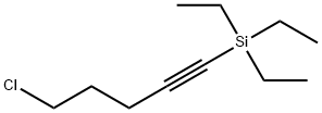 1-CHLORO-5-TRIETHYLSILYL-4-PENTYNE Struktur