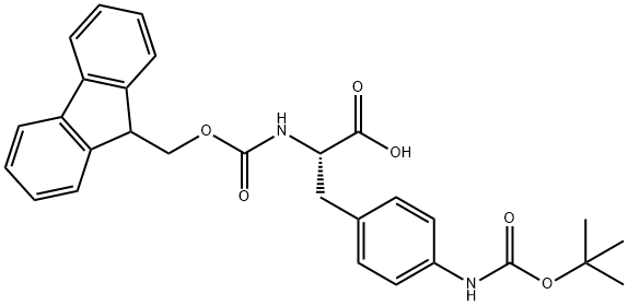 Fmoc-p(NH-Boc)-L-Phe-OH Structure