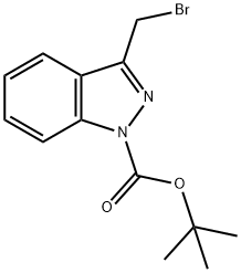 1-BOC-3-溴甲基吲唑, 174180-42-8, 结构式