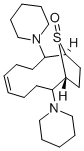 2,9-Dipiperidino-13-thiabicyclo(8.2.1)tridec-5-ene 13-oxide Structure
