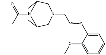 3-[3-(o-Methoxyphenyl)allyl]-8-propionyl-3,8-diazabicyclo[3.2.1]octane Structure