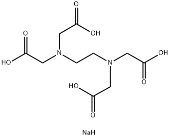 sodium trihydrogen ethylenediaminetetraacetate Structure
